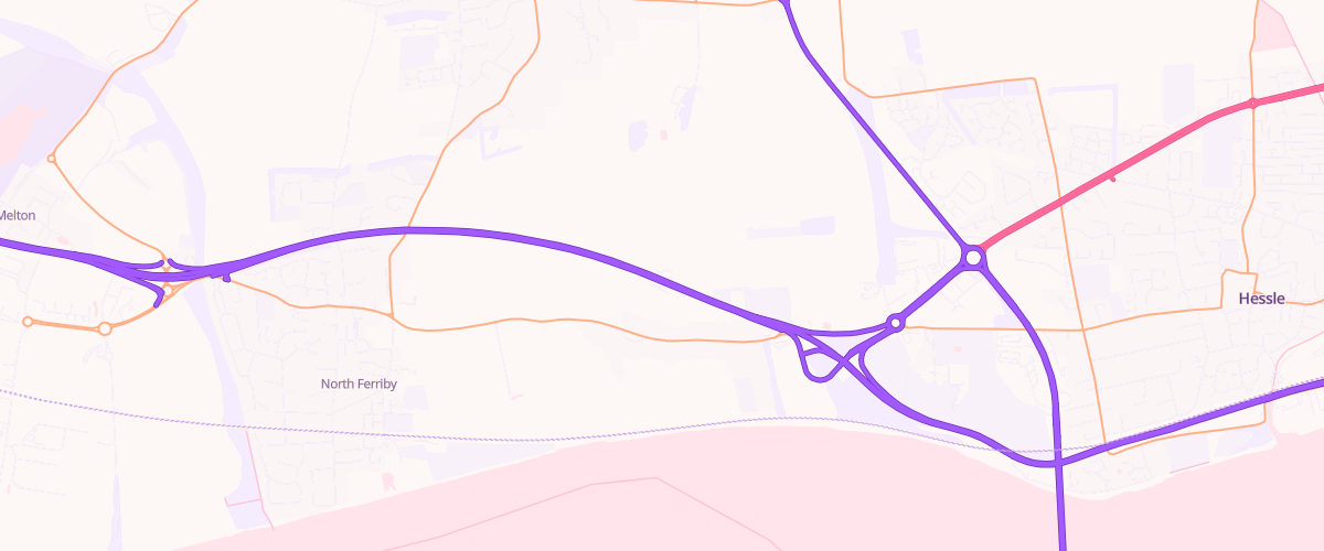 Map showing the location of Mfg North Ferriby