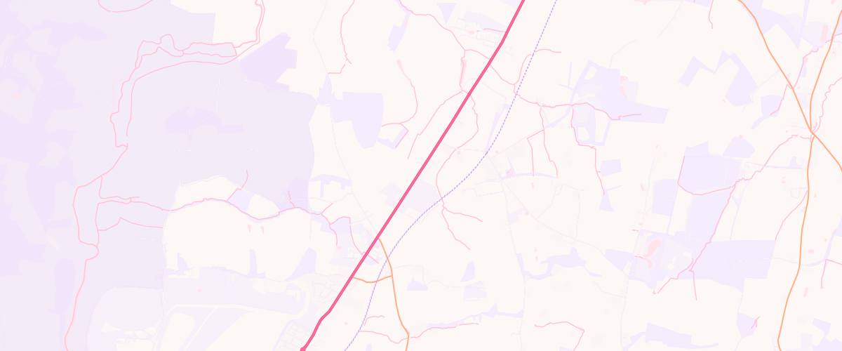 Map showing the location of North Heath Service Station