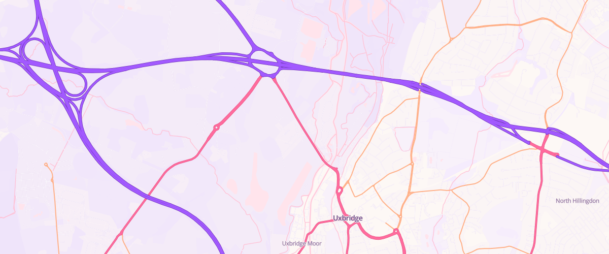 Map showing the location of Mfg New Denham