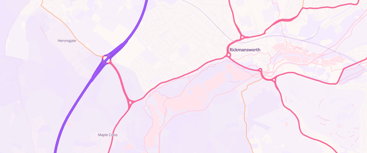 Map showing the location of Mill End Sf Connect