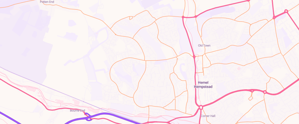 Map showing the location of Asda Dacorum Express Petrol