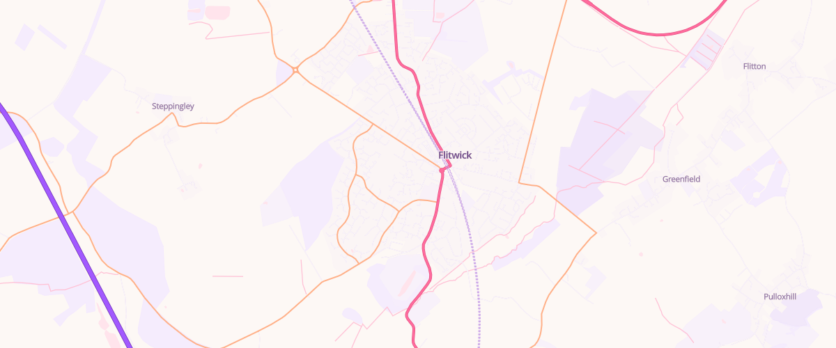 Map showing the location of Flitwick Superstore Petrol Filling