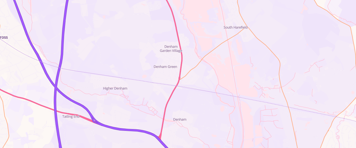 Map showing the location of Shell Little Waitrose Denham