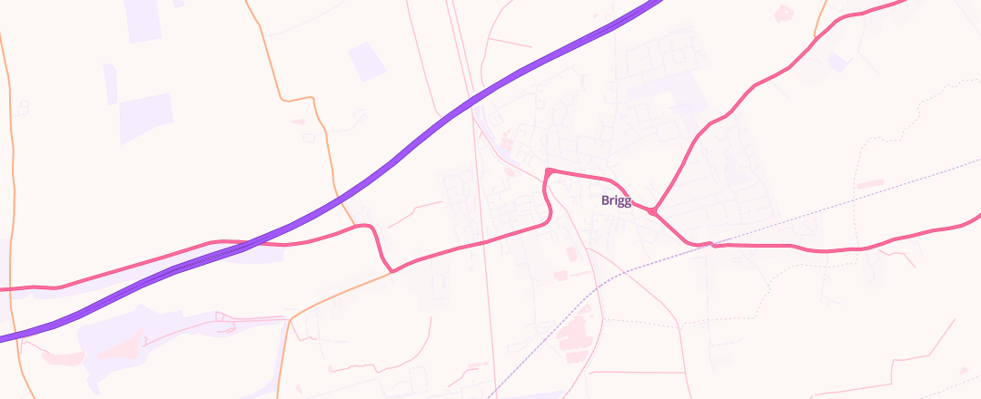 Map showing B Midgley Ltd, Brigg