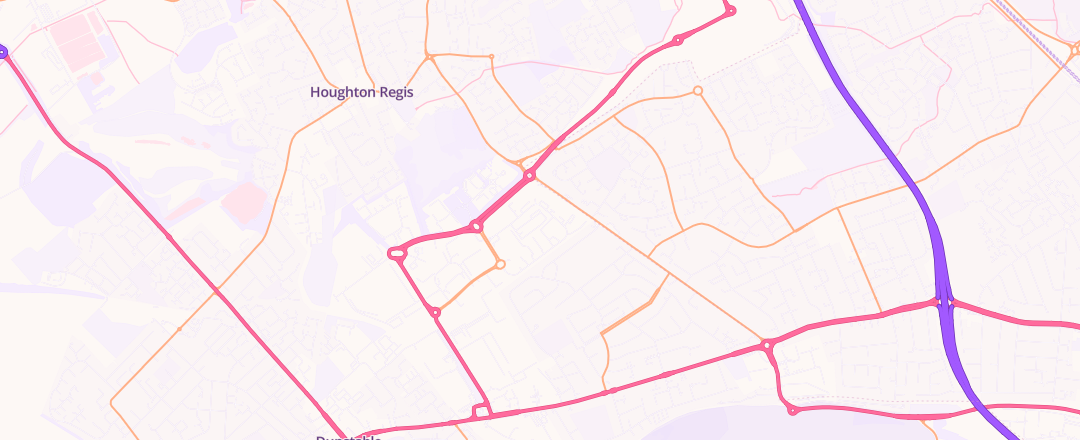 Map showing Intercounty Truck & Van Limited, Dunstable