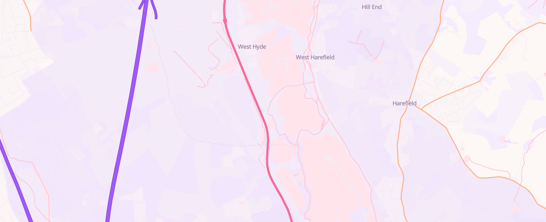Map showing Motor Masters, Rickmansworth