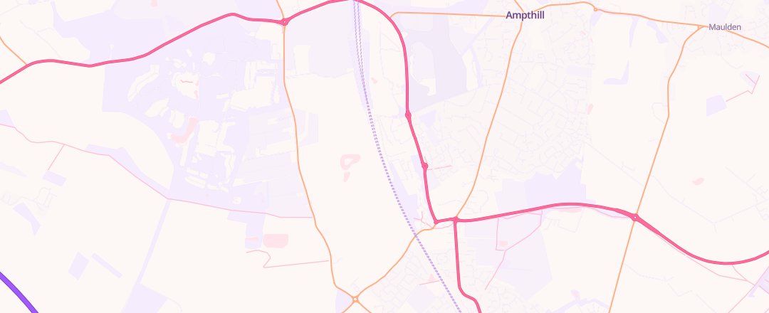 Map showing Total Fleet Care, Ampthill