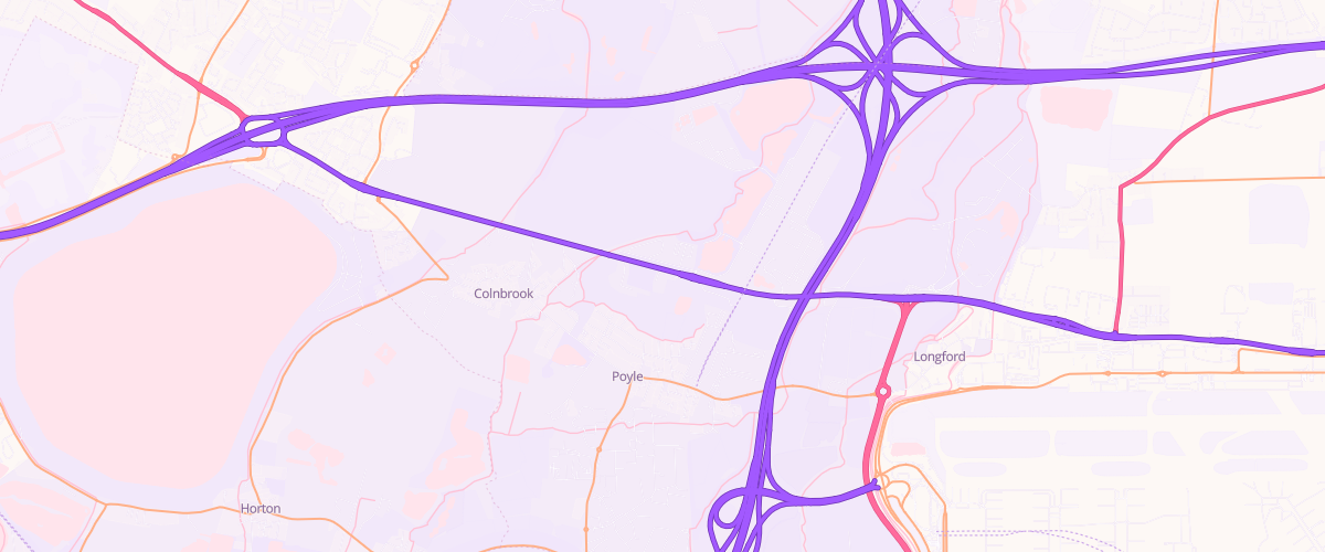 Map showing the location of Rontec Colnbrook