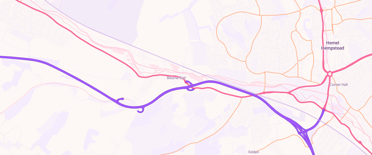Map showing the location of Hempstead Service Station