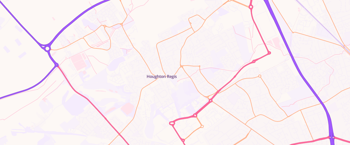 Map showing the location of Mfg Houghton Green