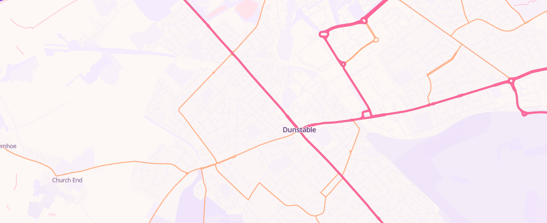 Map showing Regent Motors (dunstable) Ltd, Dunstable