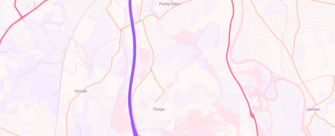 Map showing Motortec Limited, Egham