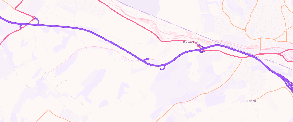 Map showing the location of Shell Bourne End