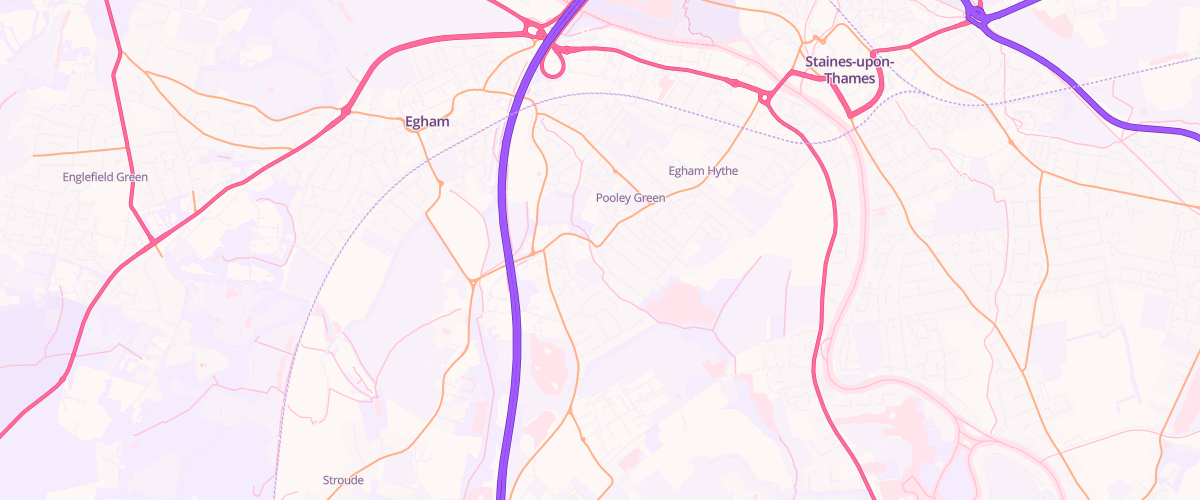 Map showing the location of Mfg Thorpe Lea Road