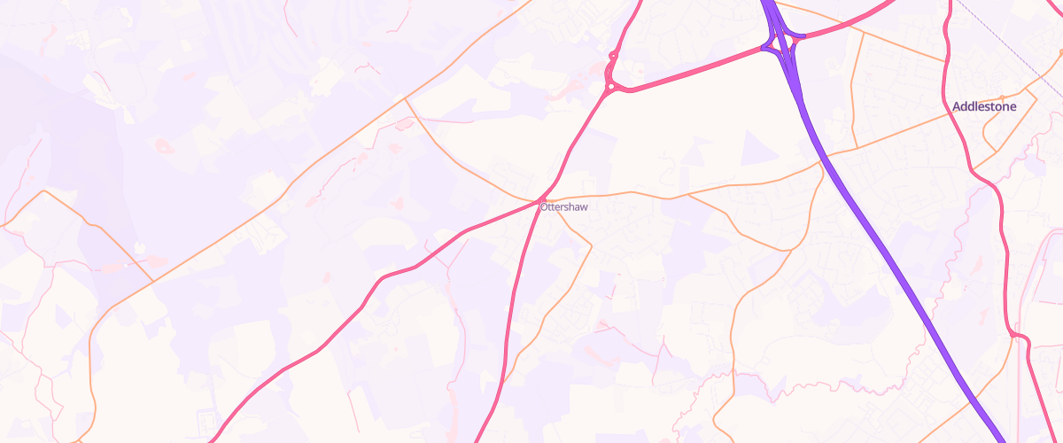Map showing the location of Trident Ottershaw