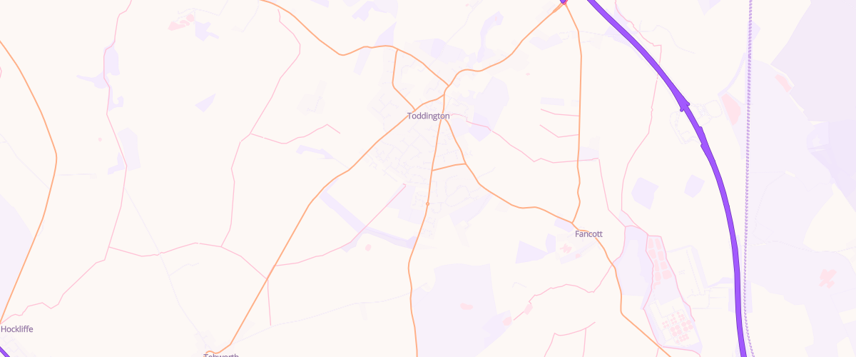 Map showing the location of Norbury Hill Service Station