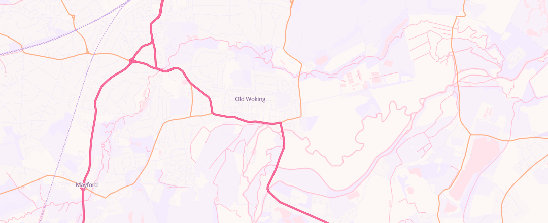 Map showing Surrey Autotech Ltd, Woking