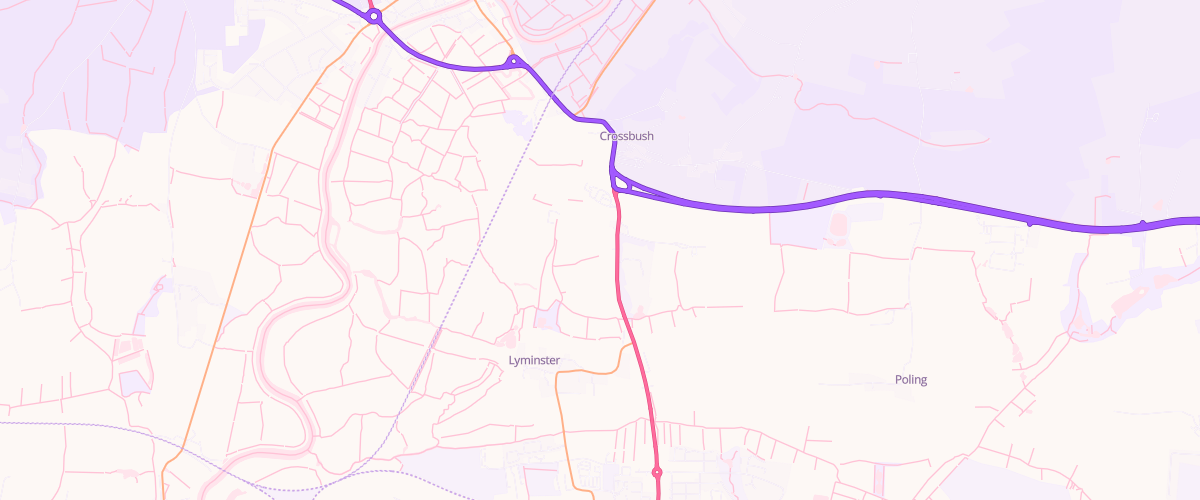 Map showing the location of Rontec Crossbush