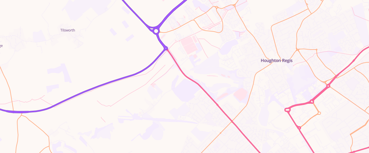 Map showing the location of Ascona Chalk Hill Service