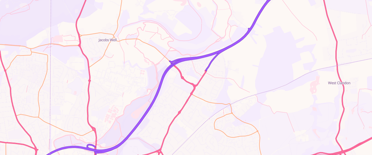 Map showing the location of Sainsburys Burpham