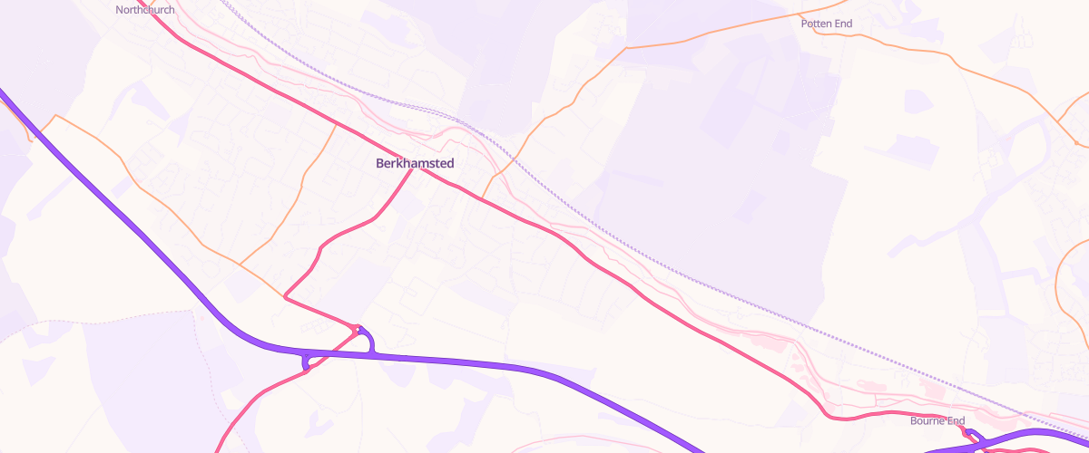 Map showing the location of Asda Hall Park Express