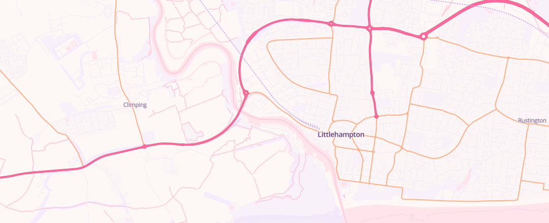 Map showing Mr Mot, Littlehampton