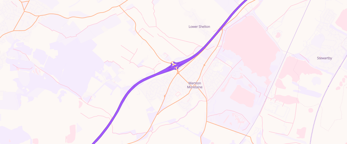 Map showing the location of Shell Marston Mortaine