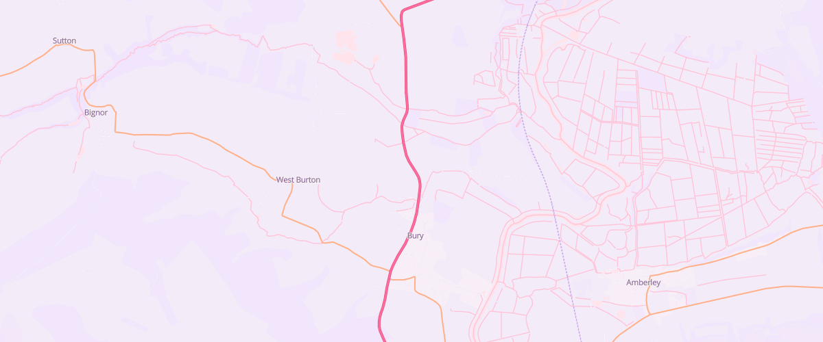 Map showing the location of Turners Filling Station