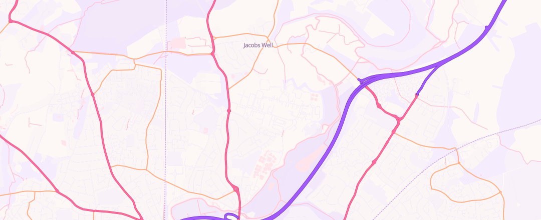 Map showing Vines Of Guildford, Guildford