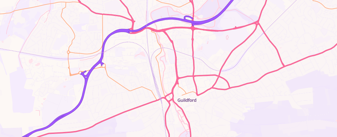 Map showing Autologik, Guildford