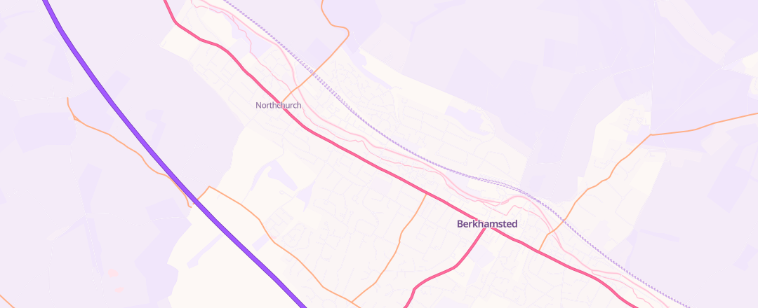 Map showing Lingard Motors, Berkhampstead