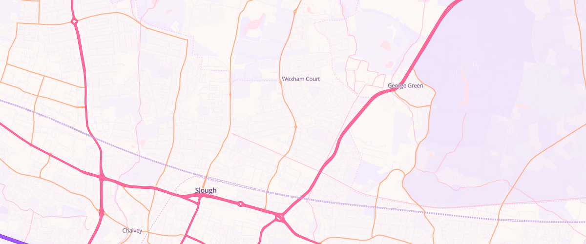 Map showing the location of Wexham