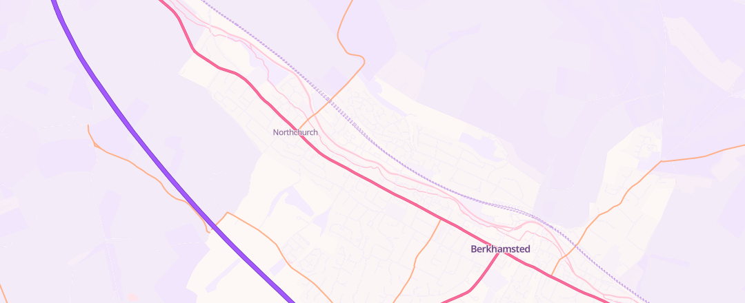 Map showing De Lisle Ltd, Hertfordshire