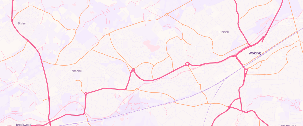 Map showing the location of Mfg Goldsworth Park