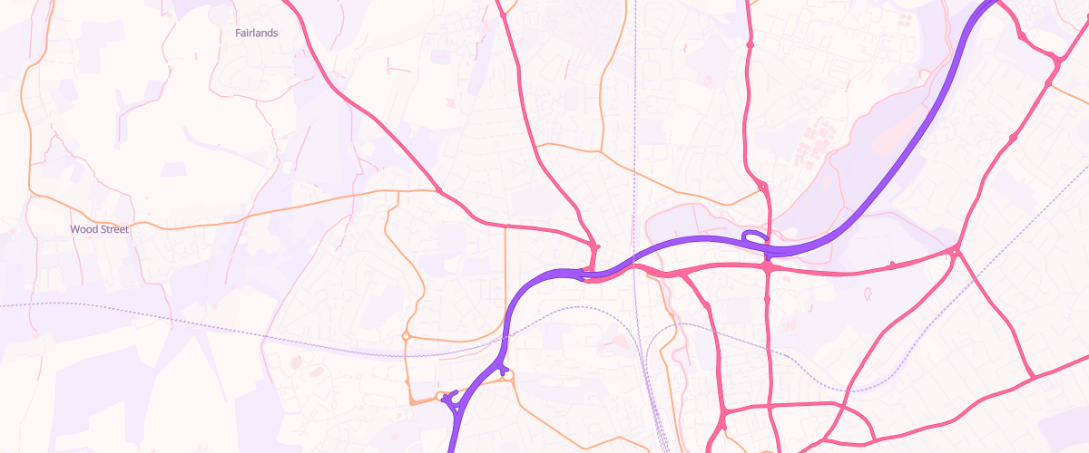 Map showing the location of Mfg Woodbridge Hill