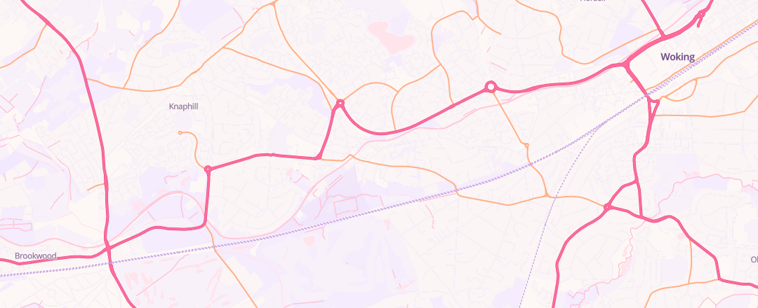 Map showing Smc Renault, Woking