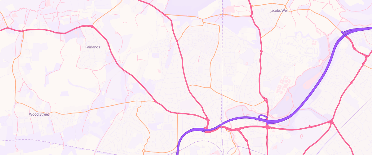 Map showing the location of Shell Little Waitrose Stoughton