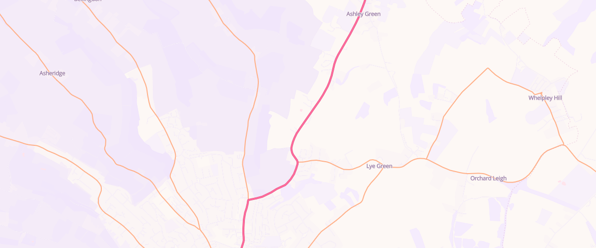 Map showing the location of Eg Chesham Pfs