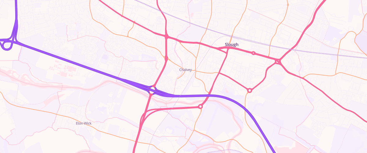 Map showing the location of Mfg Slough