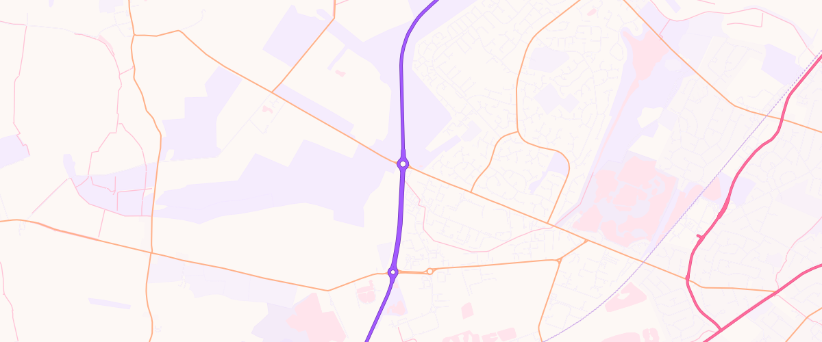 Map showing the location of Mfg Doddington