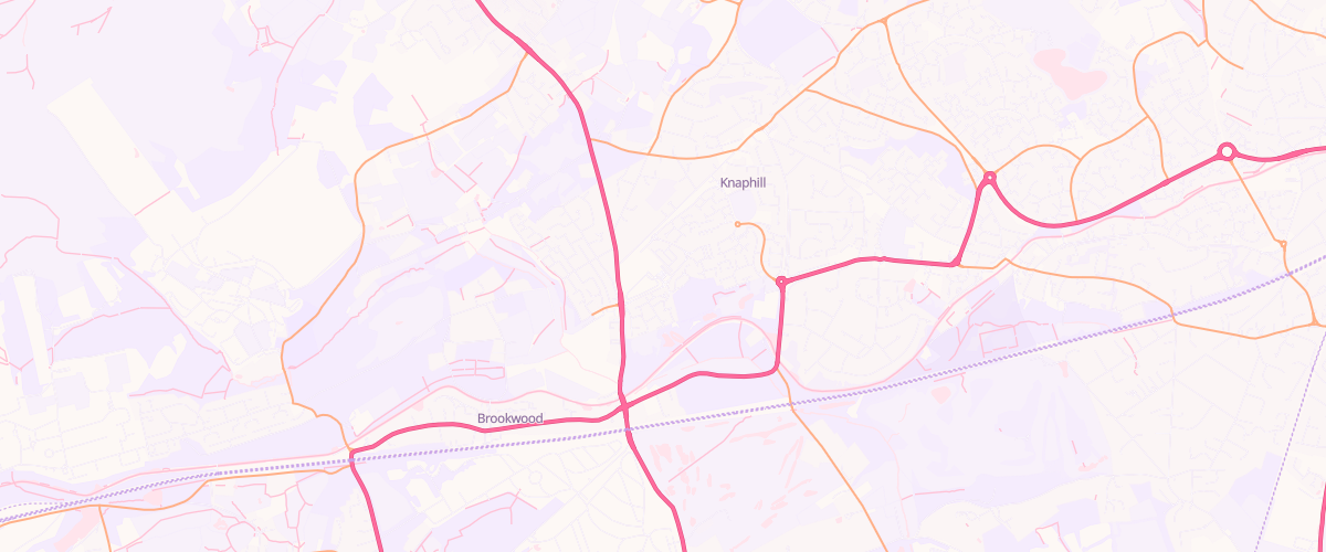 Map showing the location of Sainsburys Brookwood
