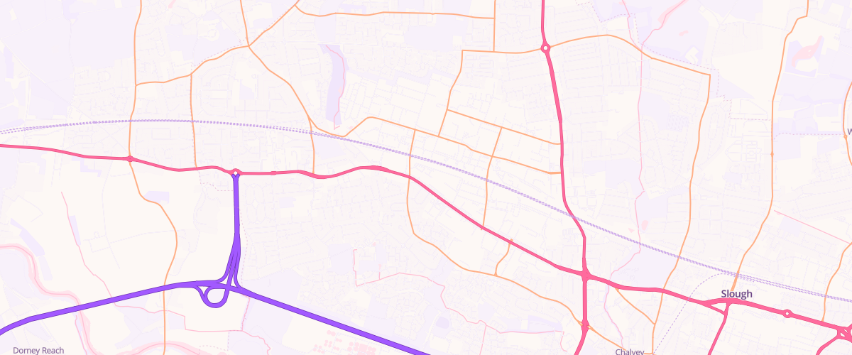 Map showing the location of Mfg Bath Road