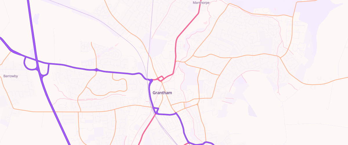 Map showing the location of Shell Harvest Energy Grantham
