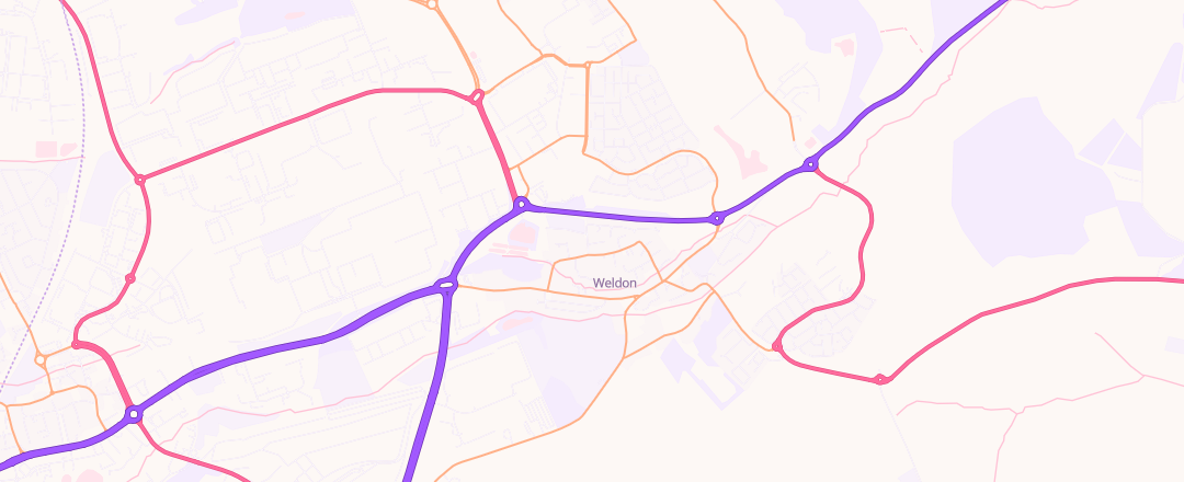 Map showing Mot Centre Weldon Ltd, Corby
