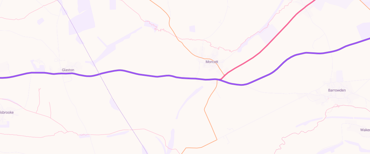Map showing the location of Mfg Morcott