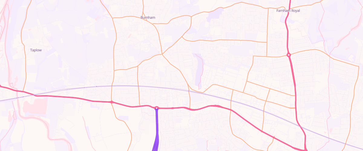 Map showing the location of Shell Burnham