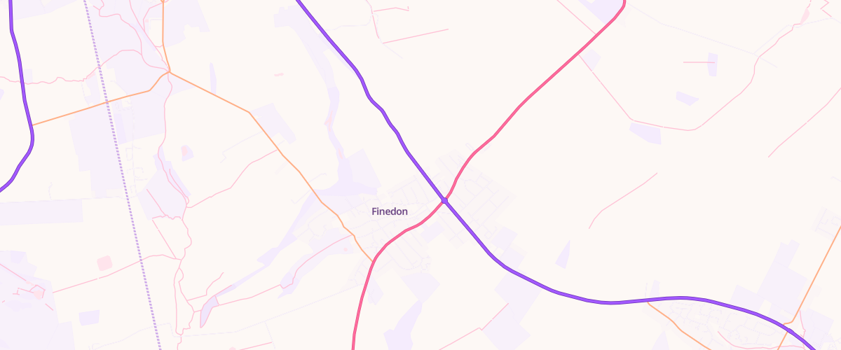 Map showing the location of Asda Finedon Express Petrol