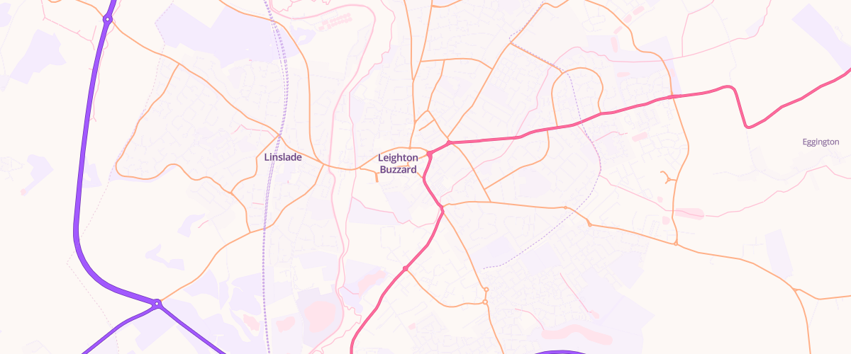 Map showing the location of Karan Lake Street Service
