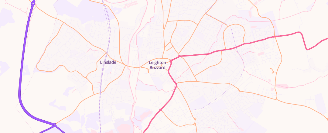 Map showing Car Tech, Leighton Buzzard