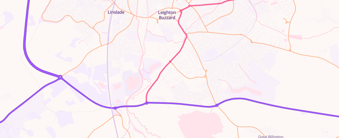 Map showing Diagnostic Services, Leighton Buzzard